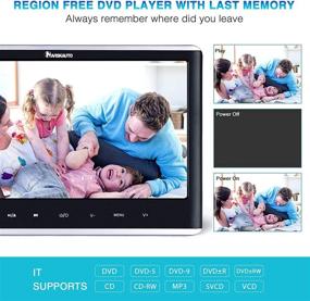 img 2 attached to 🚗 NAVISKAUTO 12" Car DVD Player: HD Screen, Headphone Mounting Bracket, AV Sync Support & More!