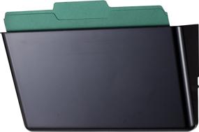 img 2 attached to Efficient Office Organization: Officemate Wall File for Letter Size Documents - Stylish Black (21432)