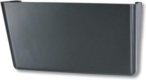 img 1 attached to Efficient Office Organization: Officemate Wall File for Letter Size Documents - Stylish Black (21432)