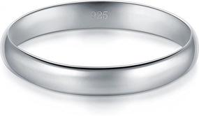 img 3 attached to 💍 Women's Wedding & Engagement Jewelry - BORUO Comfort Collection, Sterling Silver, Tarnish Resistant