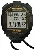 🕐 accusplit 500 memory stopwatch: enhanced performance in sleek black design логотип