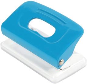 img 3 attached to 🔵 Weibo Heavy Duty 2-Hole Punch Tool - Convenient Commercial Hand Held Levenger Hole Puncher, Adjustable, 25 Sheet Punch Capacity, Blue