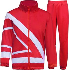 img 4 attached to MACHLAB Activewear Tracksuit Sports Casual Sports & Fitness