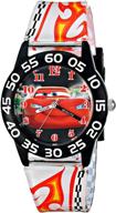 🚗 disney cars lightning mcqueen kids' plastic watch - model w001682 logo