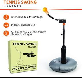 img 2 attached to Revolutionize Your Tennis Swing with TOPSPIN MASTER: Ultimate Portable At-Home Training Tool for Kids and Adults