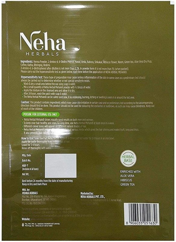 Neha Herbal Mehandi 500g – LocalCart