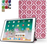 💖 tnp ipad pro 9.7 case - stylish & protective slim smart cover stand for apple ipad pro 9.7" - damask pink логотип