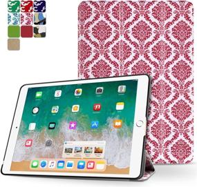 img 4 attached to 💖 TNP iPad Pro 9.7 Case - Stylish & Protective Slim Smart Cover Stand for Apple iPad Pro 9.7" - Damask Pink