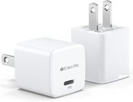 charger elecife 2 pack iphone adapter logo