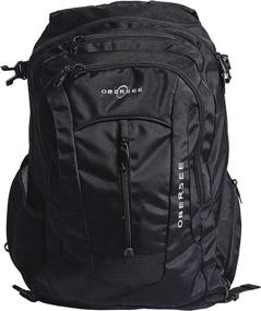 img 3 attached to 🎒 Obersee Bern Diaper Backpack Black: Stylish & Functional Baby Bag