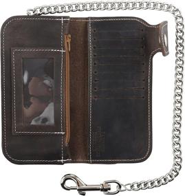 img 1 attached to Bifold Vintage Leather Closure Antique Men's Accessories