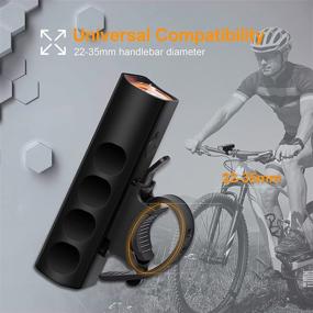 img 1 attached to Lsnisni USB Rechargeable LED Bike Lights Set with 800 Lumens - Front & Rear, 🚲 3 Modes, IPX6 Waterproof Headlight & Rear Light for Safe Cycling, Hiking, Road & Mountain Commuter