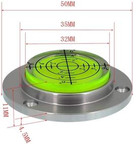 img 3 attached to 🔩 50MM Magnetic Bubble Aluminum Alloy Universal Level Instrument with Water Bead for Quasi Straight Through