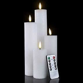 img 4 attached to Flameless Candles Flickering Realistic Fireplace