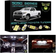 🚗 fyre flys 18-штук белые led-светильники для салона toyota tundra 2007-2021 6000k - комплект из серии smd 5050 с удобным инструментом для установки логотип