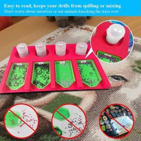 img 1 attached to 💎 Diamond Painting Tools Tray Organizer - Convenient Bead Drill Holder for Storage Boxes and Containers