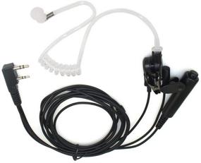 img 1 attached to KENMAX Earpiece 3 Wire 2 PIN Covert Acoustic Tube for Walkie Talkie Two Way CB Ham Radio Kenwood UV-N98 TK3230K TK-2400V16P NX-220 Baofeng UV-5RI6+ GT-5 UV-5RTP UV-82X