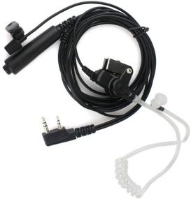 img 2 attached to KENMAX Earpiece 3 Wire 2 PIN Covert Acoustic Tube for Walkie Talkie Two Way CB Ham Radio Kenwood UV-N98 TK3230K TK-2400V16P NX-220 Baofeng UV-5RI6+ GT-5 UV-5RTP UV-82X