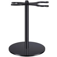 🪒 acrylic shaving razor and brush stand - safe razor stand for adults, black logo