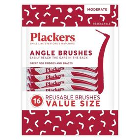 img 3 attached to 🦷 Plackers Interdental Angled Brush, 16 Pack