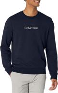 calvin klein sleeve french crewneck logo