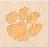 🐅 шаблон логотипа лапы clemson tigers - премиальный многоразовый шаблон из пластика mylar толщиной 14 мил - официальная лицензия (4 x 3,83 дюйма) логотип