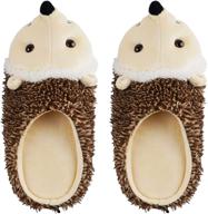 🦔 liitrton cartoon hedgehog microfiber slippers: washable mop slippers for effortlessly cleaning your office or home floor, removing dust and hair (women's size) logo