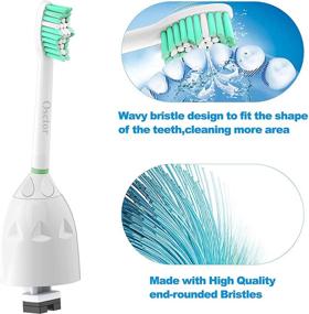 img 3 attached to 🦷 6 Пакет Запасных Насадок Осктор - Совместимые с Philips Sonicare E-Series HX7022/66. Подходят к моделям Essence, Xtreme, Elite, Advance и CleanCare с насадками-винтовками электрических зубных щеток Sonic.