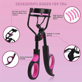 img 1 attached to Moduskye 7-in-1 Eyelash Curler Kit with Refill Pads – Partial Curlers, Eyelash Extension Clip, Comb, Tweezers, Scissors – Premium Makeup Tools for Women, Achieve Long-Lasting and Natural Lash Curls