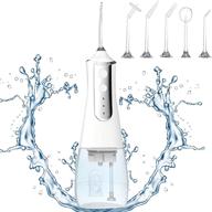 🦷 cordless water flosser for teeth, 350ml professional dental oral irrigator, portable and rechargeable ipx6 water picks for teeth cleaning at home & travel, ideal for braces logo