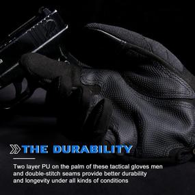 img 1 attached to YOSUNPING Tactical Motorcycle Gloves - Touchscreen, Ideal for Outdoor Military Use