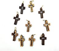small olive wood crosses israel logo