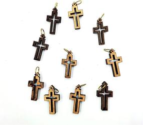 img 4 attached to Small Olive Wood Crosses Israel