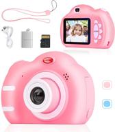 📸 sebider kids camera 3-12 year old boys girls, 1080p 2.4 inch toddler video digital children cameras with 32gb sd card included, ideal gift for kids (pink) logo