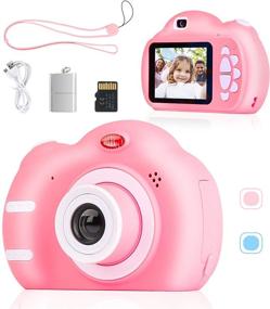 img 4 attached to 📸 SEBIDER Kids Camera 3-12 Year Old Boys Girls, 1080P 2.4 inch Toddler Video Digital Children Cameras with 32GB SD Card Included, Ideal Gift for Kids (Pink)