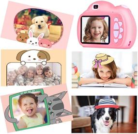 img 2 attached to 📸 SEBIDER Kids Camera 3-12 Year Old Boys Girls, 1080P 2.4 inch Toddler Video Digital Children Cameras with 32GB SD Card Included, Ideal Gift for Kids (Pink)