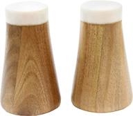 marble/acacia salt & pepper shakers, 2.5 x 2.5 x 4.125 - tablecraft logo