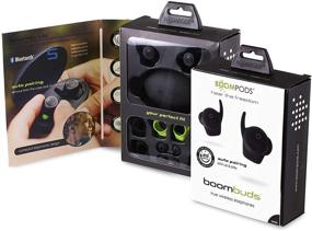 img 1 attached to 🎧 Беспроводные вкладыши Boompods Boombuds - лучшие спортивные наушники, Bluetooth, магнитный зарядный кейс, защита от воды/пота IPX 4, мгновенное подключение TWS.