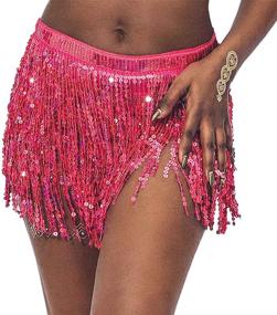 img 2 attached to Kakaco Hip Skirt Sequins Costume Party Rave Skirts Sports & Fitness for Other Sports