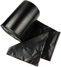 img 4 attached to 🗑️ Premium 8 Gallon Trash Bag Liners, 130 Count, Black