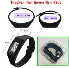 img 2 attached to 🕒 FormVan Fitness Tracker Pedometer Watch: Step Counting and Calorie Tracking for Men, Women, and Kids - Black