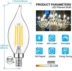 img 2 attached to Dimmable Candelabra Chandelier - Elegant Decorative Lighting