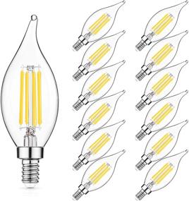 img 4 attached to Dimmable Candelabra Chandelier - Elegant Decorative Lighting