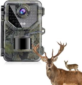 img 4 attached to Sesern Портативная камера: Ночное видение с активацией по движению, водонепроницаемая, с разрешением 20 МП и съемкой в формате 2.7K для охоты и игровых камер с LCD-экраном, диапазон обнаружения 120° и время срабатывания триггера 0.2 с.