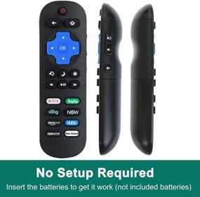 img 3 attached to YJY SHOP Hisense Roku TV Remote Replacement with 8 Shortcuts Button - Compatible with HU-RCRUS-20/20G/21G Remote