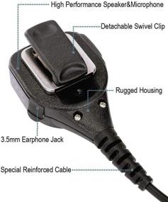 img 3 attached to Shoulder Microphone Compatible Motorola CP200XLS