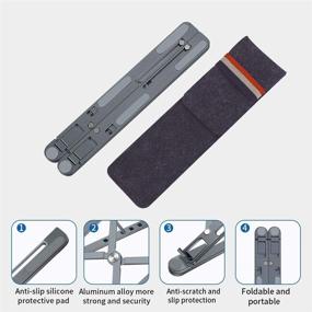 img 2 attached to ONMROAD Adjustable Foldable Ergonomic Compatible Laptop Accessories