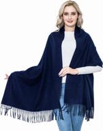 🧣 vimate winter shawls: luxurious cashmere scarf for women's accessories in scarves & wraps logo