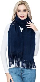 img 3 attached to 🧣 Vimate Winter Shawls: Luxurious Cashmere Scarf for Women's Accessories in Scarves & Wraps