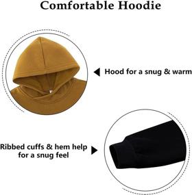 img 2 attached to 👕 Sherpa Hoodies Hooded Sweatshirt: Top-quality Outwear for Boys' Clothing